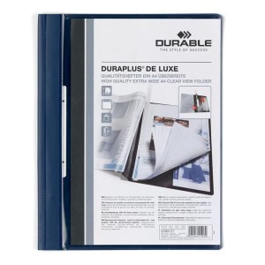 Skoroszyt prezentacyjny DURAPLUS de Luxe granatowy A4 /258907/