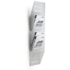 Zestaw 12 pojemników pionowych na dokumenty DURABLE FLEXIBOXX A4 transparentny /1709763400