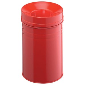 Kosz na śmieci okrągły 15l SAFE+ czerwony /332503/
