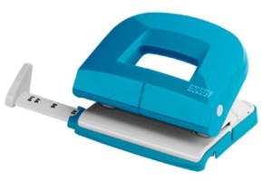 Dziurkacz do 16 kartek metalowy NOVUS E216 turkusowy /250584/