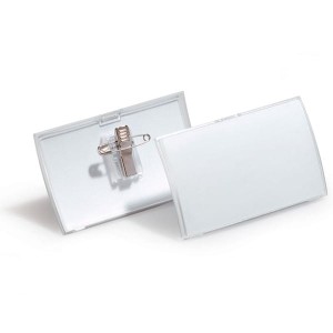 Identyfikator CLICK FOLD 54x90mm z kombi-klipem 25 sztuk /821419/