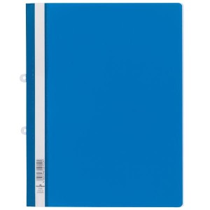 Skoroszyt A4 z możliwością wpięcia do segregatora wykonany z PCV niebieski /258006/