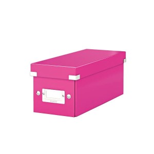 Pudło LEITZ CS na CD WOW różowe /60410023/