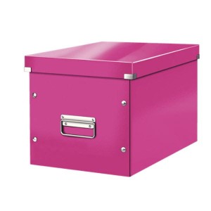 Pudło LEITZ WOW CS uniwersalne L 300x300x330 mm różowe /61080023/