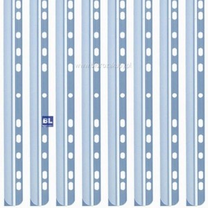 Grzbiet zaciskowy na 30 kartek A4 z perforacją do segregatora szer.14,5 mm gr.3 mm  przeźroczysty 50 sztuk /290219/