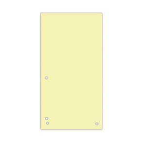 Przekładki DONAU kartonowe 1/3 A4 żółte 100 sztuk /862010011PL/