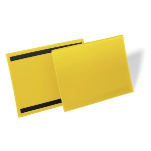 Kieszeń magazynowa magnetyczna A4 pozioma DURABLE żółta 50szt. /1745 04/